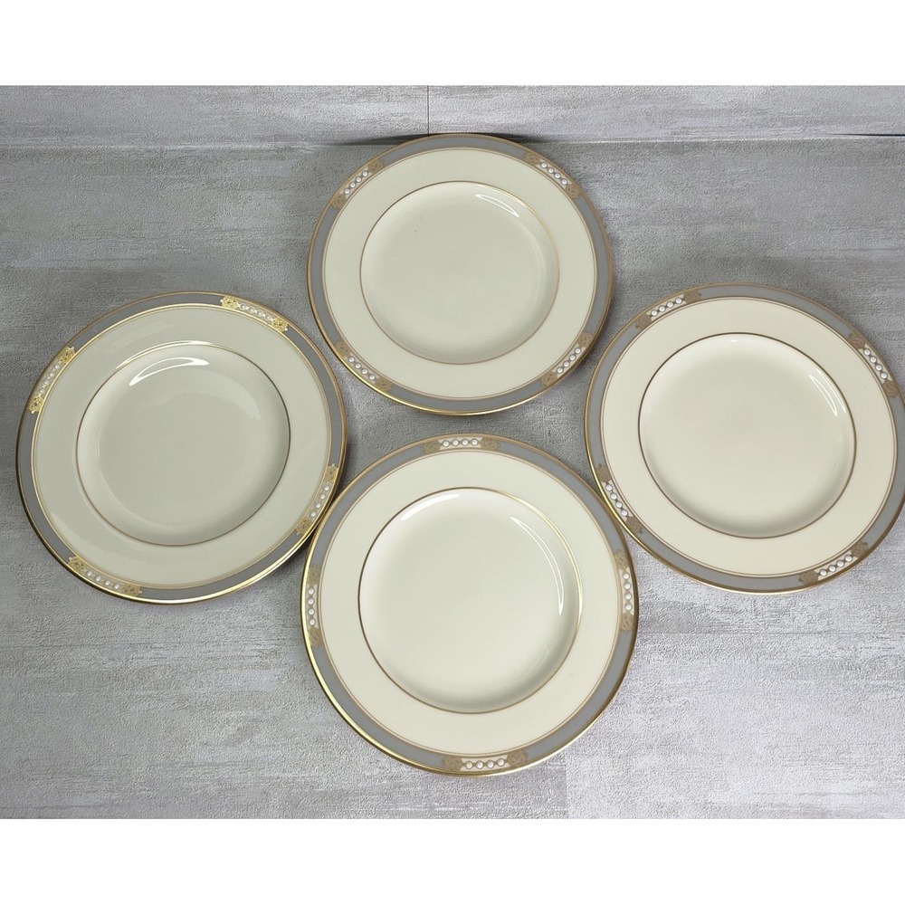 Set 4 Lenox McKinley Presidential Collection 6.5" Bread & Butter Plates USA Made